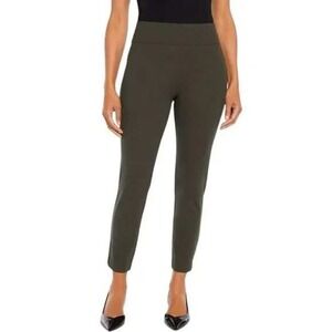 Express Ponte‎ Knit Pants High Rise Ankle Olive Green Career Size XXL /#6267